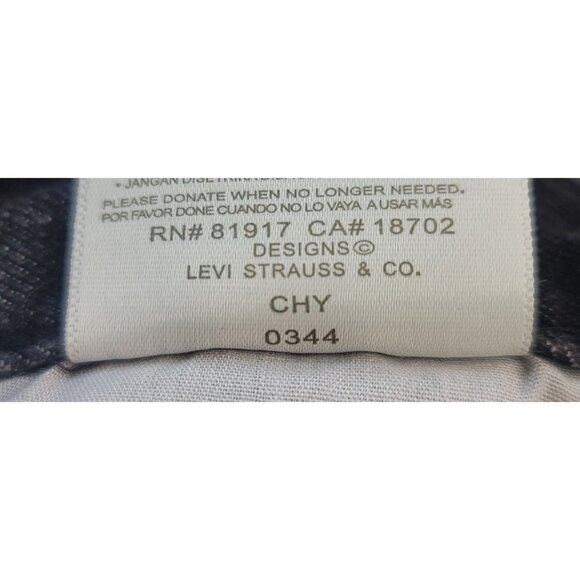 Levis Silvertab Stay Loose Jeans Cotton Black Womens Denim 20 Regular - Picture 8 of 8